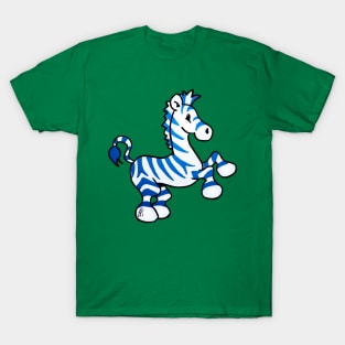 Blue zebra T-Shirt